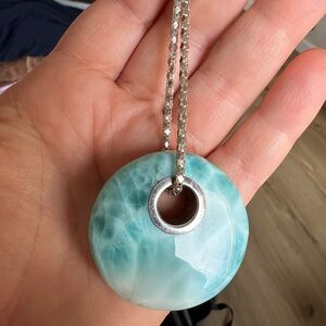 Large Larimar Pendent